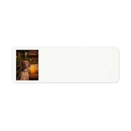 Vizsla Holiday Return Address Labels