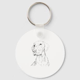 Vizsla Keychain – Dog Keyring Minimalist Gift