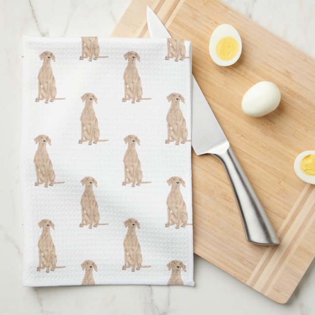 Vizsla Kitchen Towel (Quarter Fold)