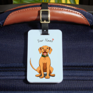 Vizsla Love Customizable Luggage Tag