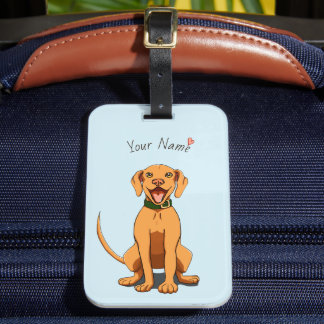 Vizsla Love Customizable Luggage Tag