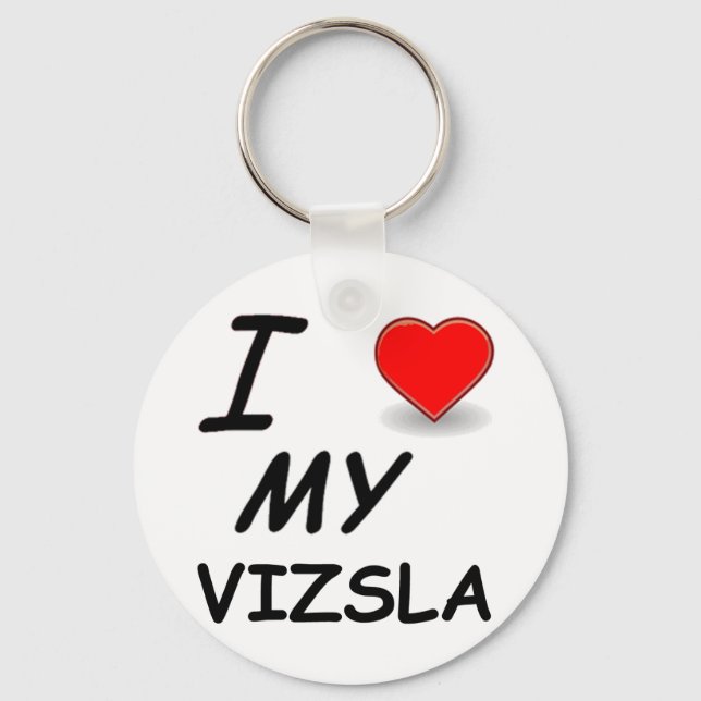vizsla love.png keychain (Front)