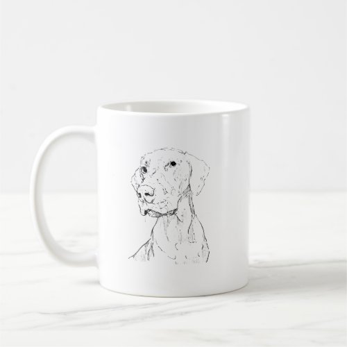 Vizsla Minimalist Ink Dog Coffee Mug