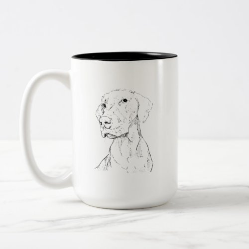 Vizsla Minimalist Ink Dog Coffee Mug