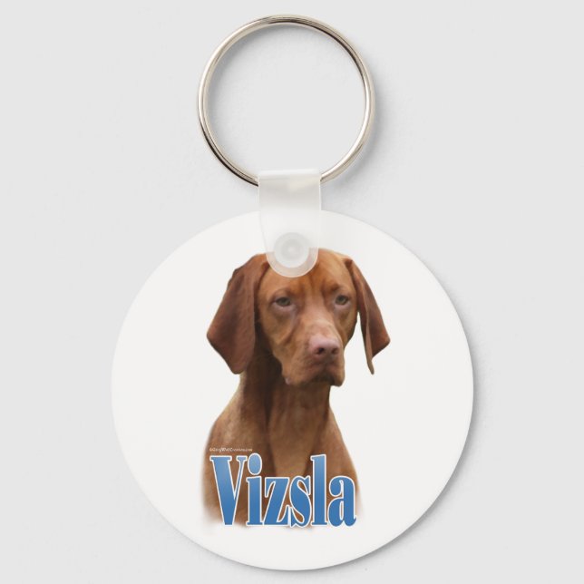 Vizsla Name Keychain (Front)