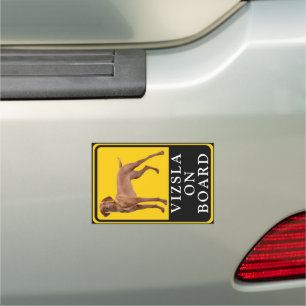 Vizsla on Board  Car Magnet