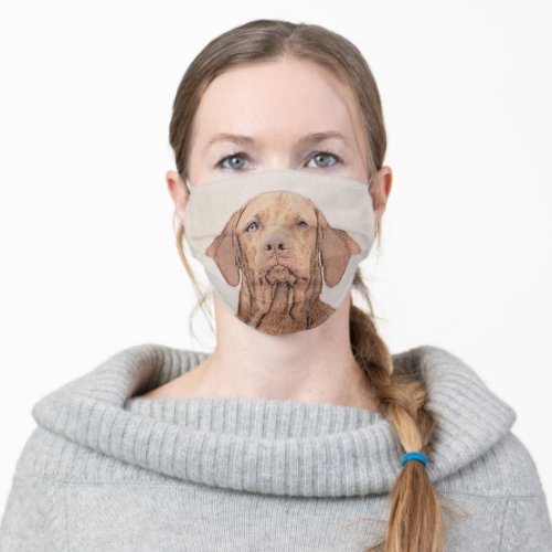 Vizsla Painting _ Cute Original Dog Art Adult Cloth Face Mask