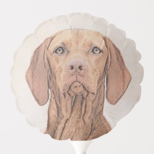 Vizsla Painting _ Cute Original Dog Art Balloon