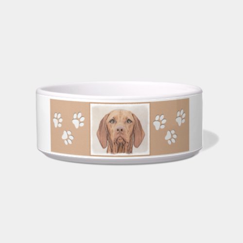 Vizsla Painting _ Cute Original Dog Art Bowl
