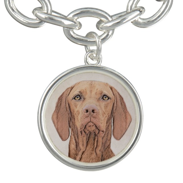 Vizsla Painting - Cute Original Dog Art Bracelet (Design)