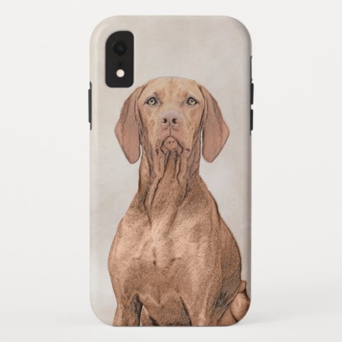 Vizsla Painting _ Cute Original Dog Art iPhone XR Case