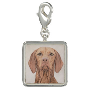 Vizsla Painting - Cute Original Dog Art Charm