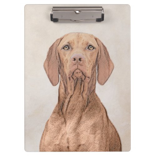 Vizsla Painting _ Cute Original Dog Art Clipboard