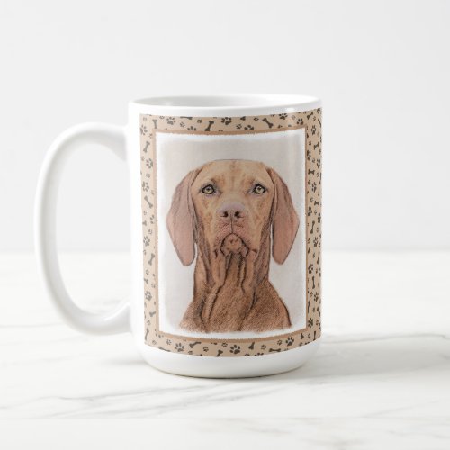 Vizsla Painting _ Cute Original Dog Art Coffee Mug
