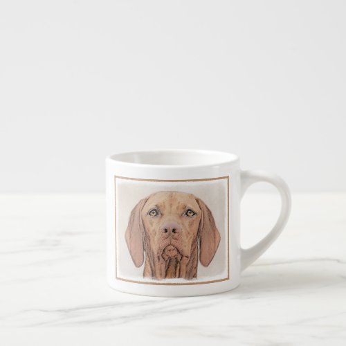 Vizsla Painting _ Cute Original Dog Art Espresso Cup