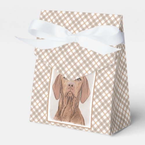 Vizsla Painting _ Cute Original Dog Art Favor Boxes