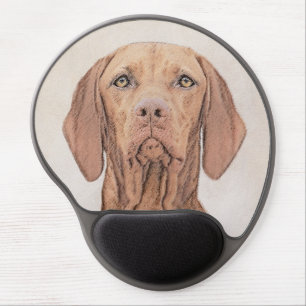 Vizsla Painting - Cute Original Dog Art Gel Mouse Pad