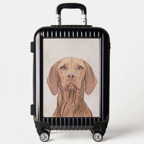 Vizsla Painting _ Cute Original Dog Art Luggage