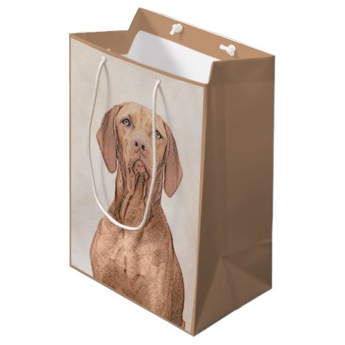 Vizsla Painting _ Cute Original Dog Art Medium Gift Bag
