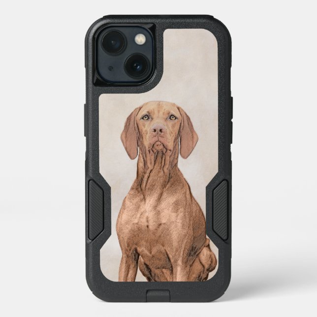 Vizsla Painting - Cute Original Dog Art Otterbox iPhone Case (Back)