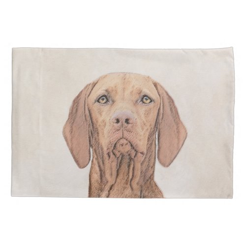Vizsla Painting _ Cute Original Dog Art Pillow Case