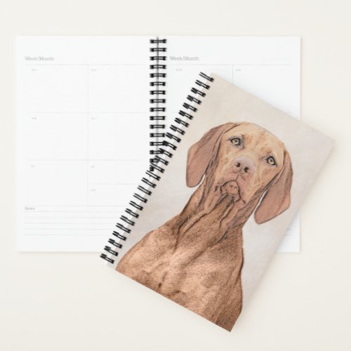 Vizsla Painting _ Cute Original Dog Art Planner