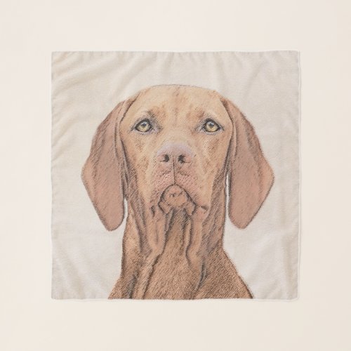 Vizsla Painting _ Cute Original Dog Art Scarf