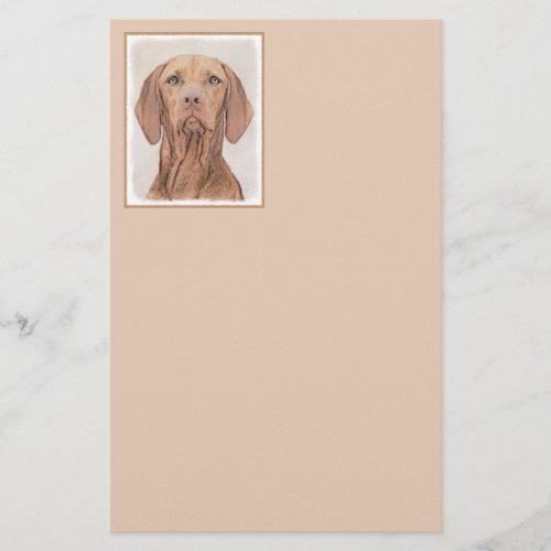 Vizsla Painting _ Cute Original Dog Art Stationery