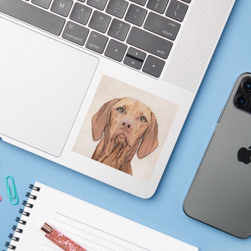 Vizsla Painting _ Cute Original Dog Art Sticker