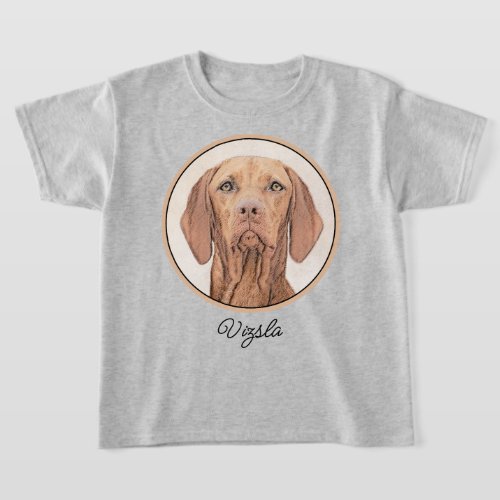 Vizsla Painting _ Cute Original Dog Art T_Shirt