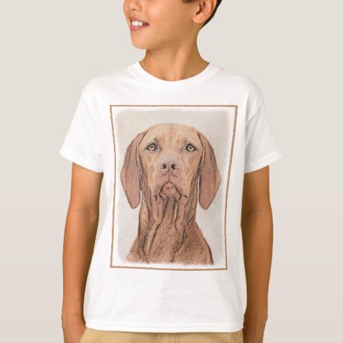 Vizsla Painting _ Cute Original Dog Art T_Shirt