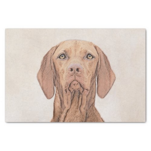 Vizsla Painting _ Cute Original Dog Art Tissue Paper