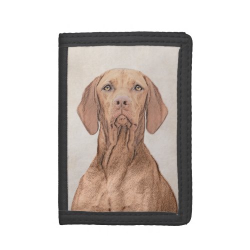Vizsla Painting _ Cute Original Dog Art Trifold Wallet