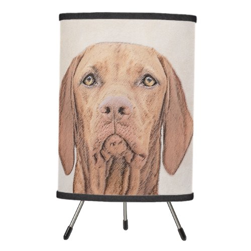 Vizsla Painting _ Cute Original Dog Art Tripod Lamp