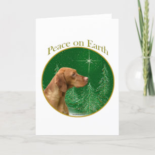 Vizsla Peace Holiday Card