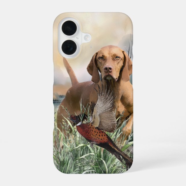 Vizsla  & Pheasant  Iphone Case (Back)