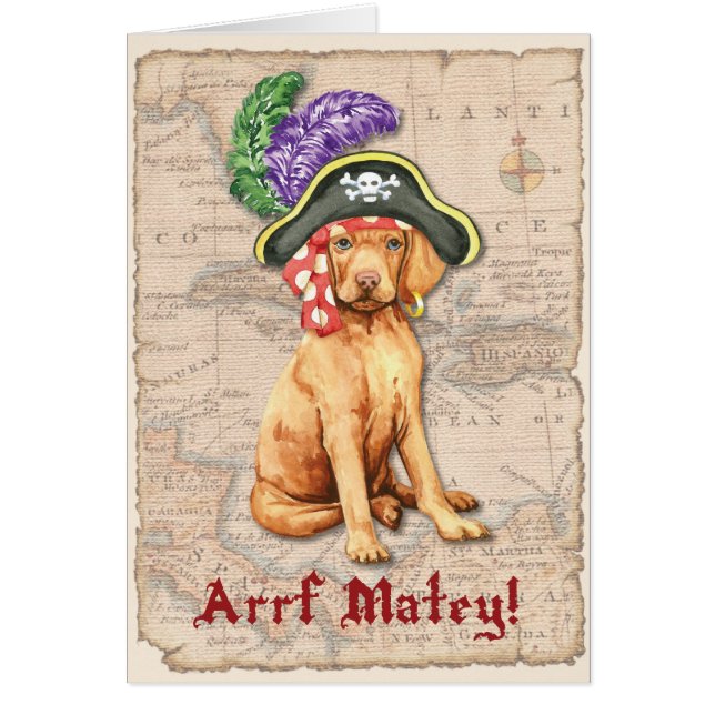 Vizsla Pirate Card (Front)
