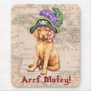 Vizsla Pirate Mouse Pad