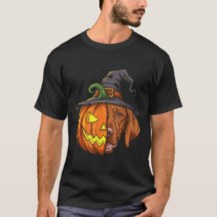 Vizsla Pumpkin Jack O Lantern Halloween Kids Mens T-Shirt