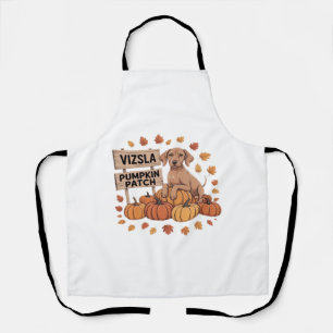 Vizsla Pumpkin Patch Dog Lovers Thanksgiving Hallo Apron