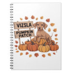 Vizsla Pumpkin Patch Dog Lovers Thanksgiving Hallo Notebook