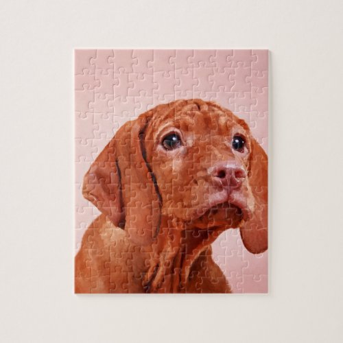 Vizsla puppy_ Hungarian pointer Jigsaw Puzzle