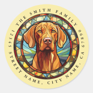 Vizsla Round Stickers