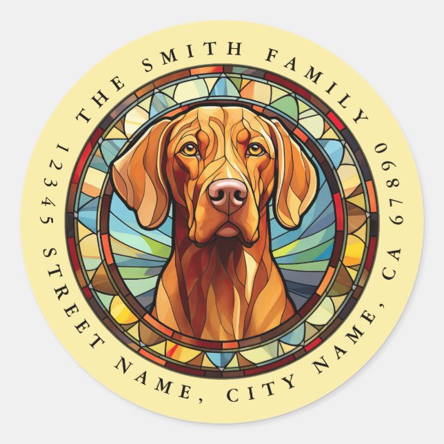 Vizsla Round Stickers (Front)