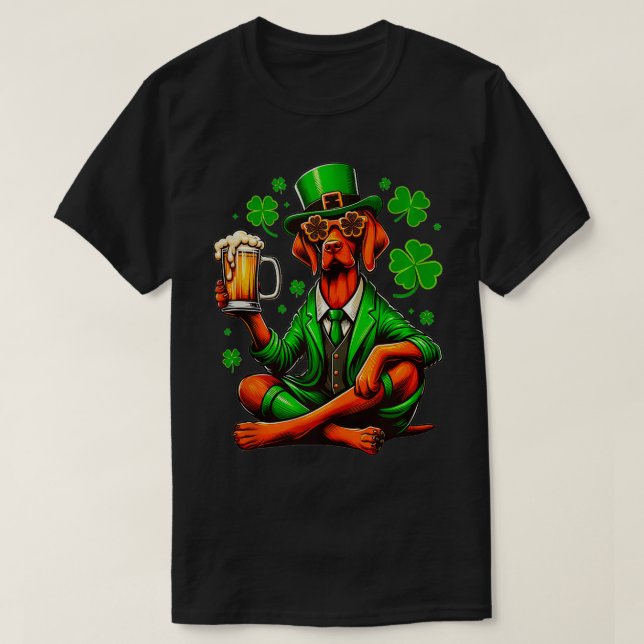 Vizsla Saint Paddys Day Outfit For Lover Dog Tank  (Design Front)