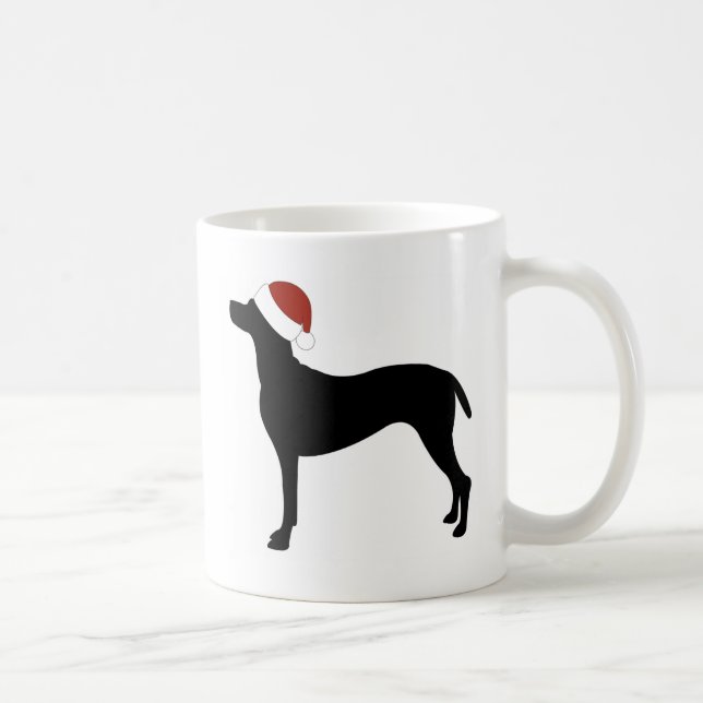 Vizsla Santa Hat Coffee Mug (Right)