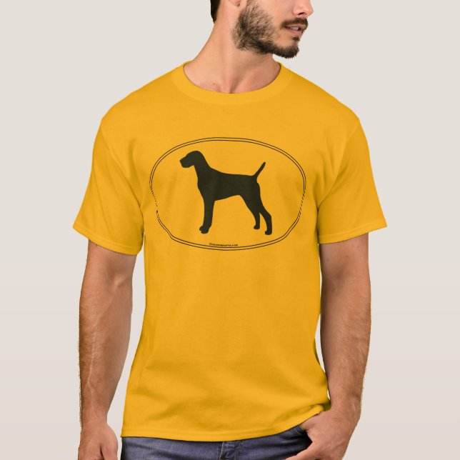 Vizsla Silhouette T-Shirt (Front)