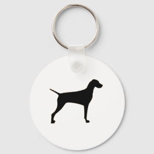 Vizsla silo black.png keychain