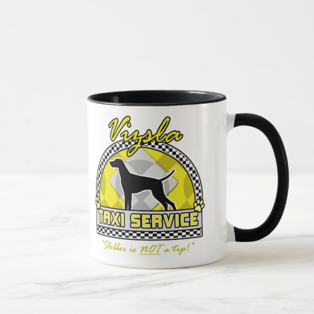 Vizsla Taxi Service Mug (Right)