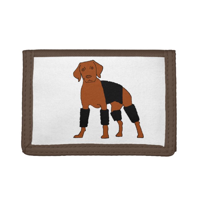 Vizsla The Velcro Dog Trifold Wallet (Front)